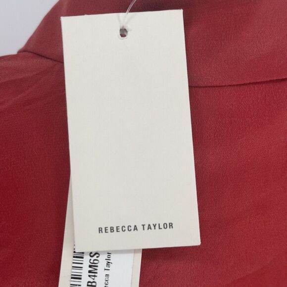 Rebecca Taylor Silk Long Sleeve Pull On‎ Top Blouse NWT $325 Size Small - Picture 9 of 13